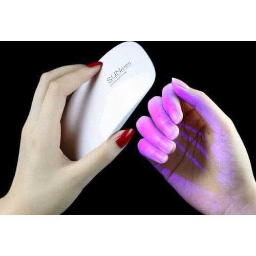 2017 Portable Mini 6W UV LED Lamp Nail Polish Dryer Home Use 45s/60s Timer Setting Gel Nail Machine Beauty Tool