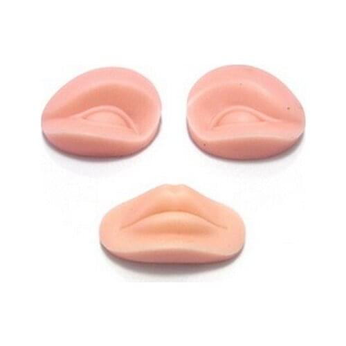 3pcs/lot tattoo practice skin permanent makeup skin practical cosmetic tattoo training paper for face lip