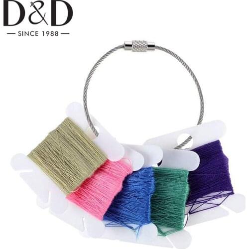 5Pcs Stainless Steel Bobbins Ring Thread Bobbins Storage Holder Cross Stitch Embroidery Floss Craft DIY Sewing Tools