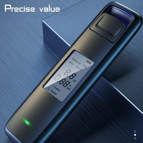 Breath Alcohol Testing Tester Analyzer Detector Alcohol Test LCD Digital Police Breathalyzer Blow Alcohol Content Tester Display