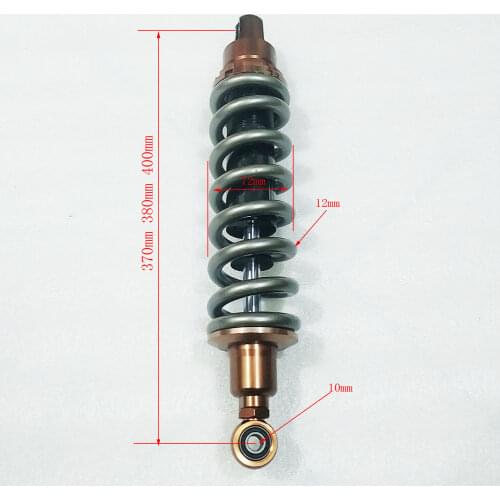 12mm spring 370mm 380mm 400mm motorcycle Shock Absorbers Suspension for Honda Yamaha Suzuki Kawasaki Aprilia Benelli bikes ATV