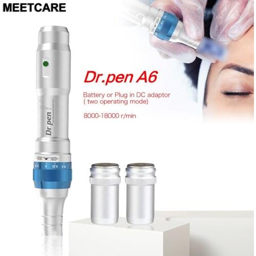 Wireless Dr Pen A6 Derma Pen Microneedle Stamp Ultima Meso Tattoo Micro Needle Acne Scar Removal Skin Care Beauty Machine