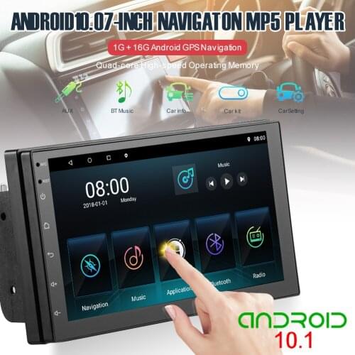 Bluetooth Double Din In-Dash MP5/4/3 Player with GPS 7" Touch Screen Android 10.0 FM Radio Receiver