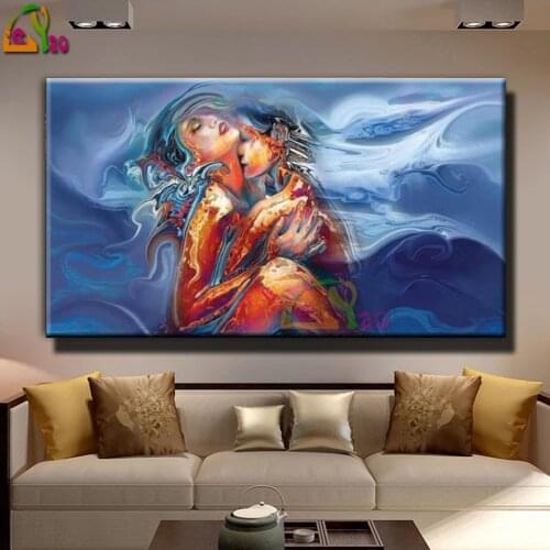 Diamond Embroidery Fantasy Love Couple Pattern Diamond Painting 5D Diy Full Square Round Drill Pictures Of Rhinestones Decor