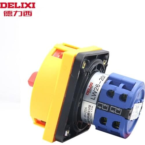 DELIXI LW26GS-20 32 63 /04M2 Padlock Rotary Cam Switch Main switch Emergency Stop LW26GS-32 LW26GS-63