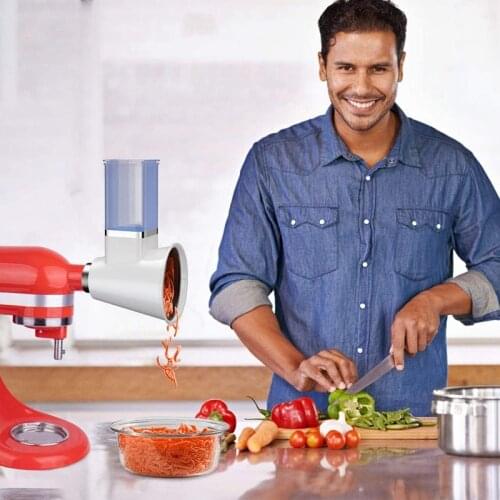 Slicer Shredder Attachment for KitchenAid Stand Mixer Electric Cheese Grater Attachment Accessories with 3 Blades