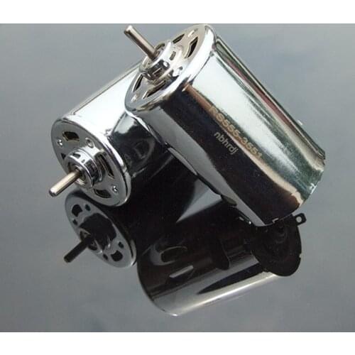 DC 12V-24V 12000rpm Micro 555 Electric Motor Strong Magnetic Double Ball Bearing Large Torque Electric Drill Model Toy Cars