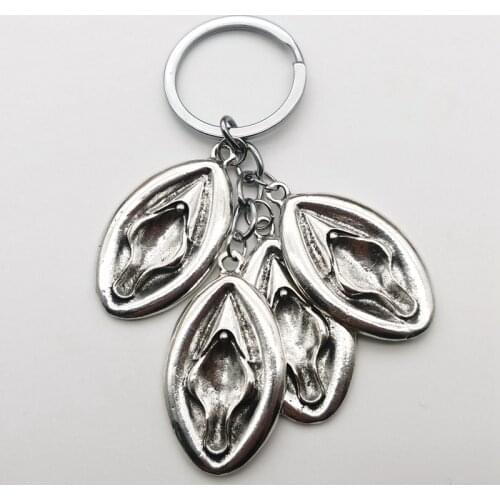 The New Metal Carving To Attract Gifts for Hanging Key Ring Female Genitals Keychain Pendant Female Genital Gift Jewelry