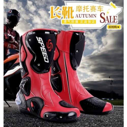 The latest motorcycle boots cross-country shoes microfiber leather shatter-resistant waterproof size 40/41/42/43/44/45