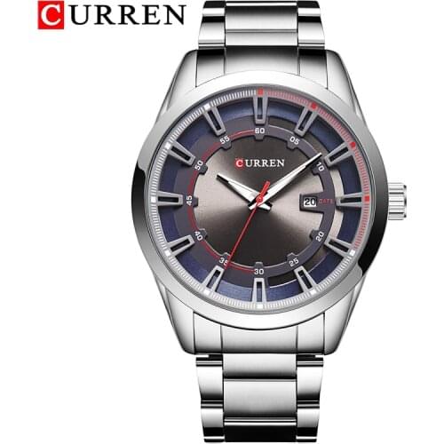 2021 New Watches Mens Luxury Top Brand CURREN Mens Sports Watch Men Waterproof Full Steel Quartz Watch Male Relogio Masculino