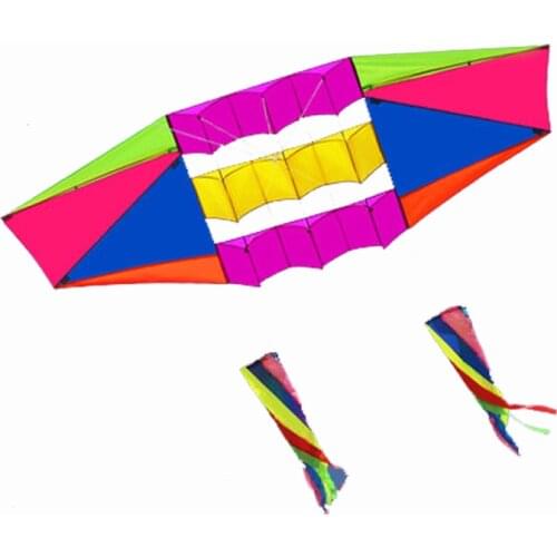 New High-quality 3D Satellite Kite With Handle And Line Good Flying Factory Outlet