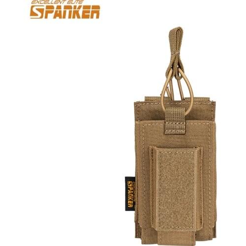 EXCELLENT ELITE SPANKER Tactical Molle Single-Stack AR&AK and Pistol Mag Pouch AK M4 Pistol Clip Bag