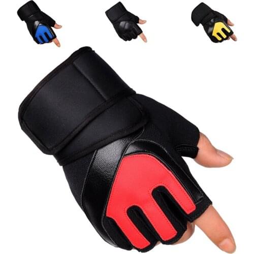 Outdoor Sports Cycling Gloves Half Finger Breathable Fitness Gym Gloves Anti-skid Bicycle Motorcycle Gloves Bike Accessories