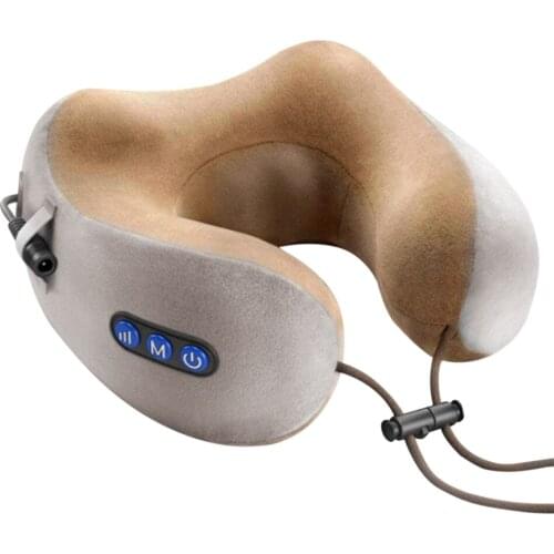 Electric Neck Massager U shaped Pillow Multifunctional Portable Shoulder Cervical Massager Outdoor Home Car Relaxing Massage