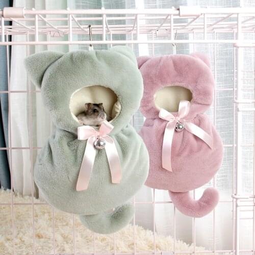 Pet Small Animal Hanging Bed Cage Hammock Toy Fit for Mice Suger Glider Hamster Cage Accessories