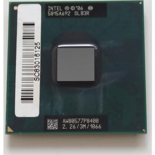INTEL CORE processor 2 DUO P8400 2.26/3M/1066 SOCKET P SLB3R ORIGINAL used