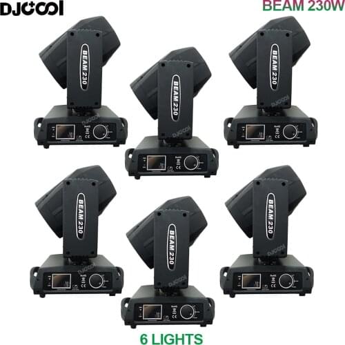 Free Duty 6x Sharpy 7R Beam 230w Moving Head Light Gobo/Color Rotation Focus DMX Control For Projector Dj Disco Stage Lighting