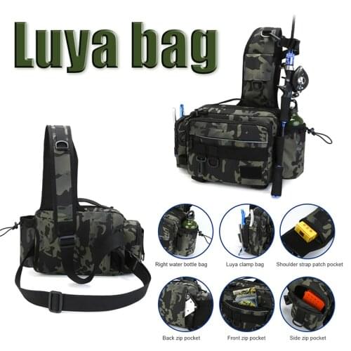 Fishing Tackle Bags Single Shoulder Crossbody Bag Waist Pack Fish Lures Gear Utility Storage Fishing Bag рыбалка
