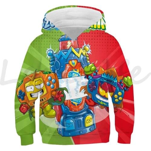 Hot Game Super zings Serie 6 3D Hoodies Superzings Autumn Outerwear Kids Boys Sweatshirt Children Long Sleeve Pullover Gifts