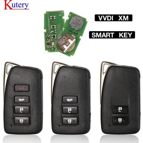 Kutery VVDI XM Xhorse Smart Car Key English Version Universal Remote Control For Lexus NX GS RX IS IT GX LX Camry 8A/4D Chip