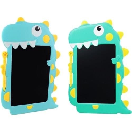 Intelligent Colorful Dinosaur Shape LCD Writing Tablet Digital Drawing Message Graphic Board Kid Writing Board Write Pad 69HE