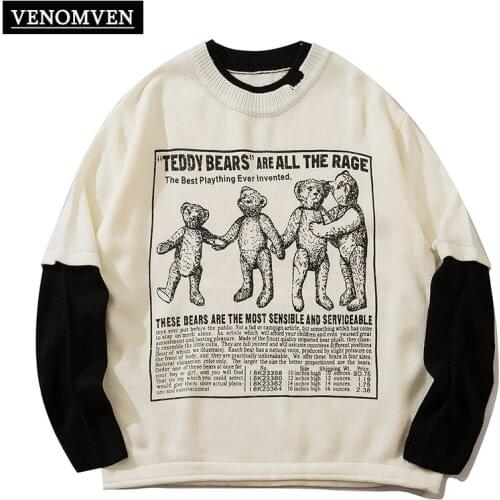 VENOMVEN Men's Knitted Pullovers
