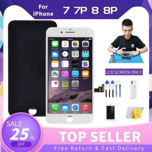 AAA Full Set LCD For iPhone 7 8 Plus 7P 8P Display 3D Touch Screen Assembly Replacement Complete Digitizer+Front Camera+Earpiece