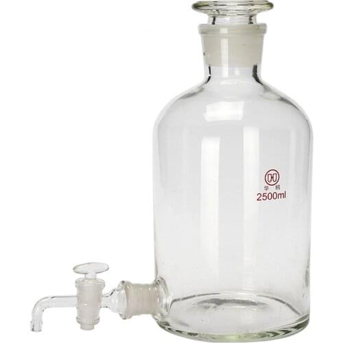2500ml Glass Aspirator Bottle 2.5L Labratory Chemistry Glassware