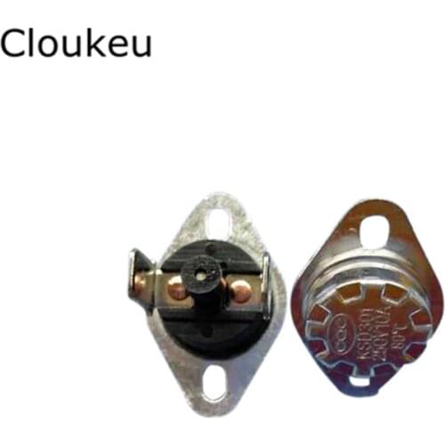 5Pcs KSD301/KSD303 250V10A Temperature Switch Thermal control Manually 100/105/110/115/120/125/130/135/140/145/150 Centigrade