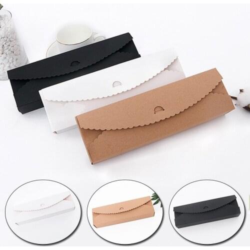 5PCS Rectangular Cake Packaging Box White Macaron Baking Wedding Candy Gift Box Kraft Paper Biscuit Cake Packaging Box