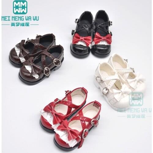 6cm*3.5cm 1/4 BJD accessories doll shoes MSD GEM XAGA doll Bowknot high heels, high boots