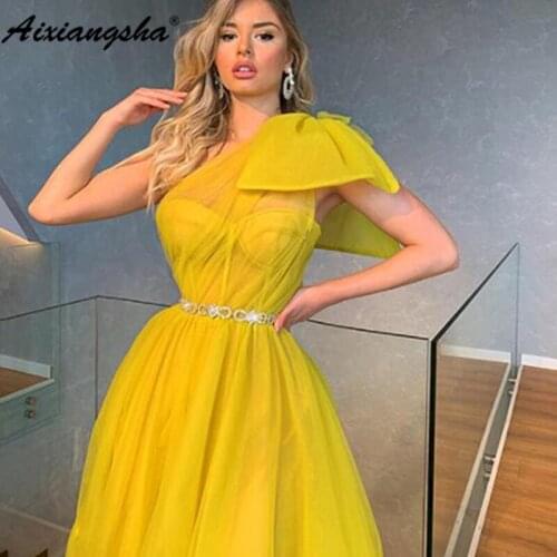 Aixiangsha Womens One Shoulder Evening Dresses
