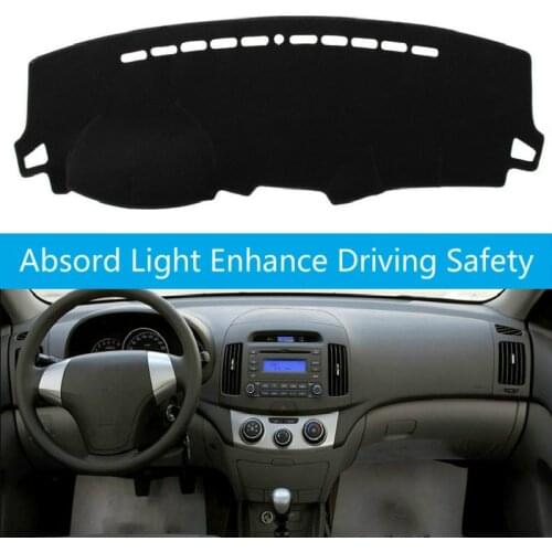 Car Dashboard Cover For Hyundai Elantra 2008 2009 2010 Dash Mat Dashboard Pad Carpet Anti-UV Anti-slip Anti-Sun