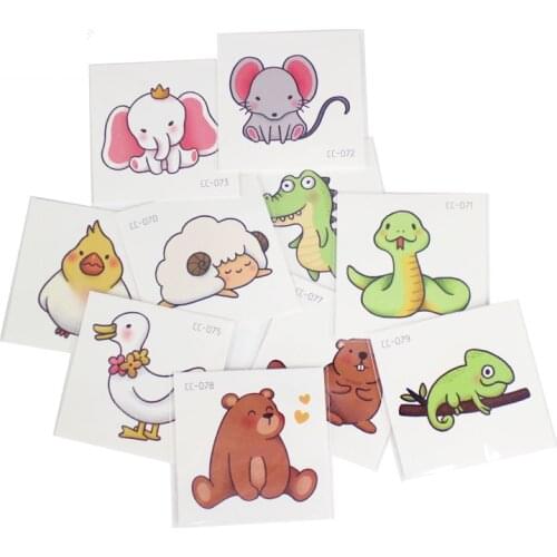 Child Lovely Panda Waterproof Temporary Tattoos Girls Boys Arm Ankle Body DIY Cute Animals Tattoo Decals Face Stickers Wholesale