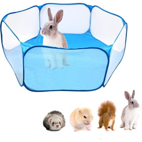 Pet Playpen Portable Pop Open Indoor/Outdoor Small Animal Cage Tent Game Playground Fence for Hamster Chinchillas Guinea-Pigs