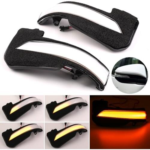 For Toyota Hilux Fortuner Innova 2016 2017 2018 2019 Dynamic Turn Signal Light LED Side Mirror Sequential Indicator Blinker Lamp