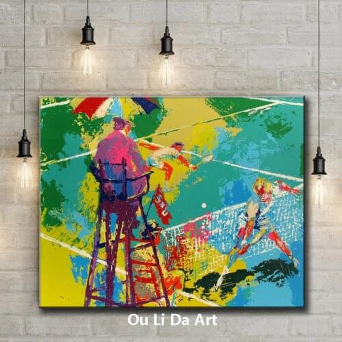 Impression figures tennis competition scenery canvas printings oil painting printed on canvas home wall art decoration picture