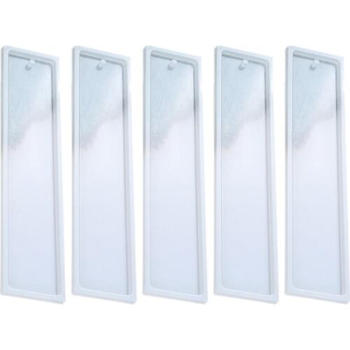 5 PCS Reusable DIY Silicone Casting Mould Bookmark Mold Making Epoxy Resin Jewelry Craft Handiwork Mold A50