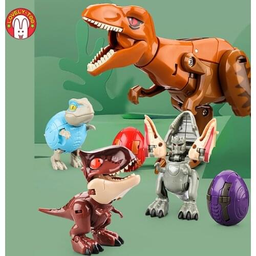 Jurassic World Dinosaur Toys Finger Animals Action Figure Cute Transform Robot For Children Boys Gifts Velociraptor