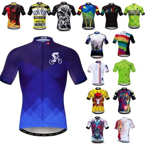 JPOJPO Cycling Jersey Men 2021 Summer Short Sleeve Bicycle Jersey MTB team Bike Clothing Cycling Shirts Top Maillot ciclismo