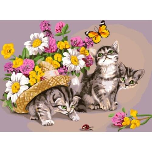 PAINTBOY Framed Pictures DIY Oil Painting By Numbers Painting&Calligraphy Home Decor For Living Room Wall Art GX3069 40X50cm