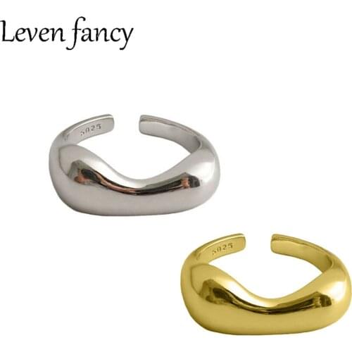 925 Sterling Silver Ring Campus Bumpy Ring Resizable 18k Gold Ring For Women Female Girl Elegant Fine Jewelry 925 Lovers Gift