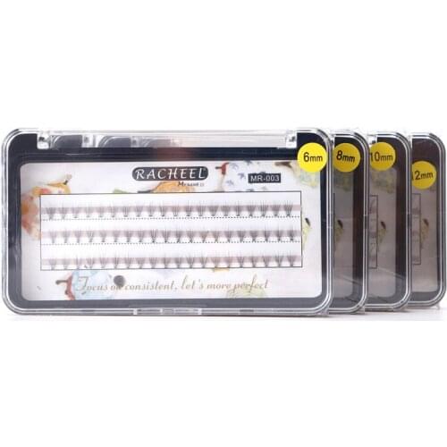 Racheel Hot Sale False Eyelashes Natural 0.1mm Thickness 6/8/10/12mm Options C Curl Fake Eyelashes Extension