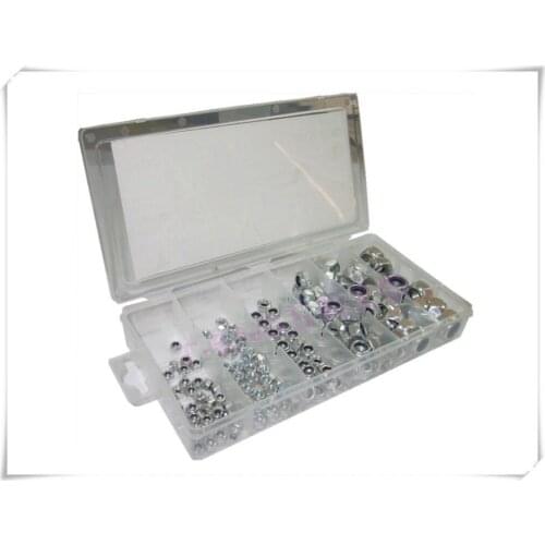 146 Pieces Nylon Hexagon Domed Cap Nuts Assorting Set