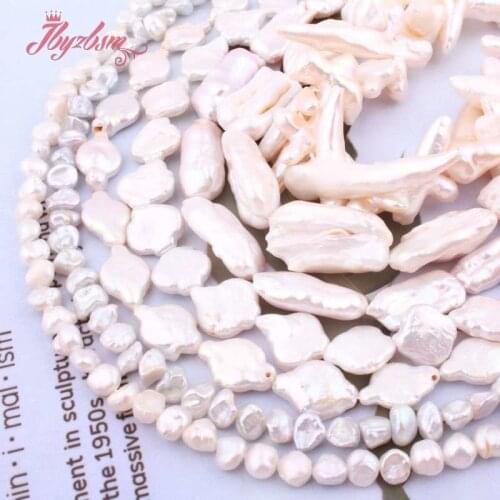 Natural Freshwater Pearl Edsion Beads Loose Natural Stone Beads For DIY Woman Gift Necklace Bracelet Eaaring Jewelry Making 15"