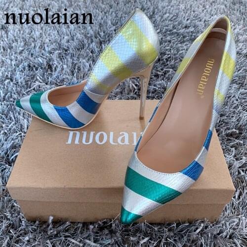 2019 New Pointed Toe Womens Pump Shoes Slip On Wedding Party Shoe Woman High Heels Sandal Shoes Ladies Platform Pumps Chaussure