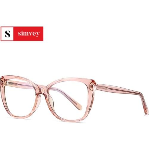 Simvey 2020 New Womens Computer Glasses Oversized Anti Blue Light Blocking Eye Glasses Radiation Protection Gaming Eyeglasses