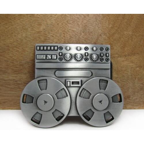 BuckleClub wholesale retro zinc alloy music player belt buckle jeans gift cowboy belt buckle FP-02831 for men 4cm width loop