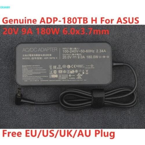 Genuine ADP-180TB H 20V 9A 180W AC Adapter For ASUS Tuf Gaming A17 G14 GA5021 GA502D ROG 14 GA401I Laptop Power Supply Charger