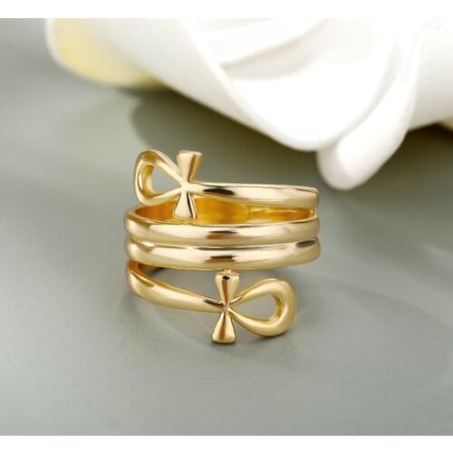 Stainless Steele Couple Rings Cool Hollow Out Geometry Irregular Distortion Multilayer Cross Twist Rings For Women Jewelry Gift